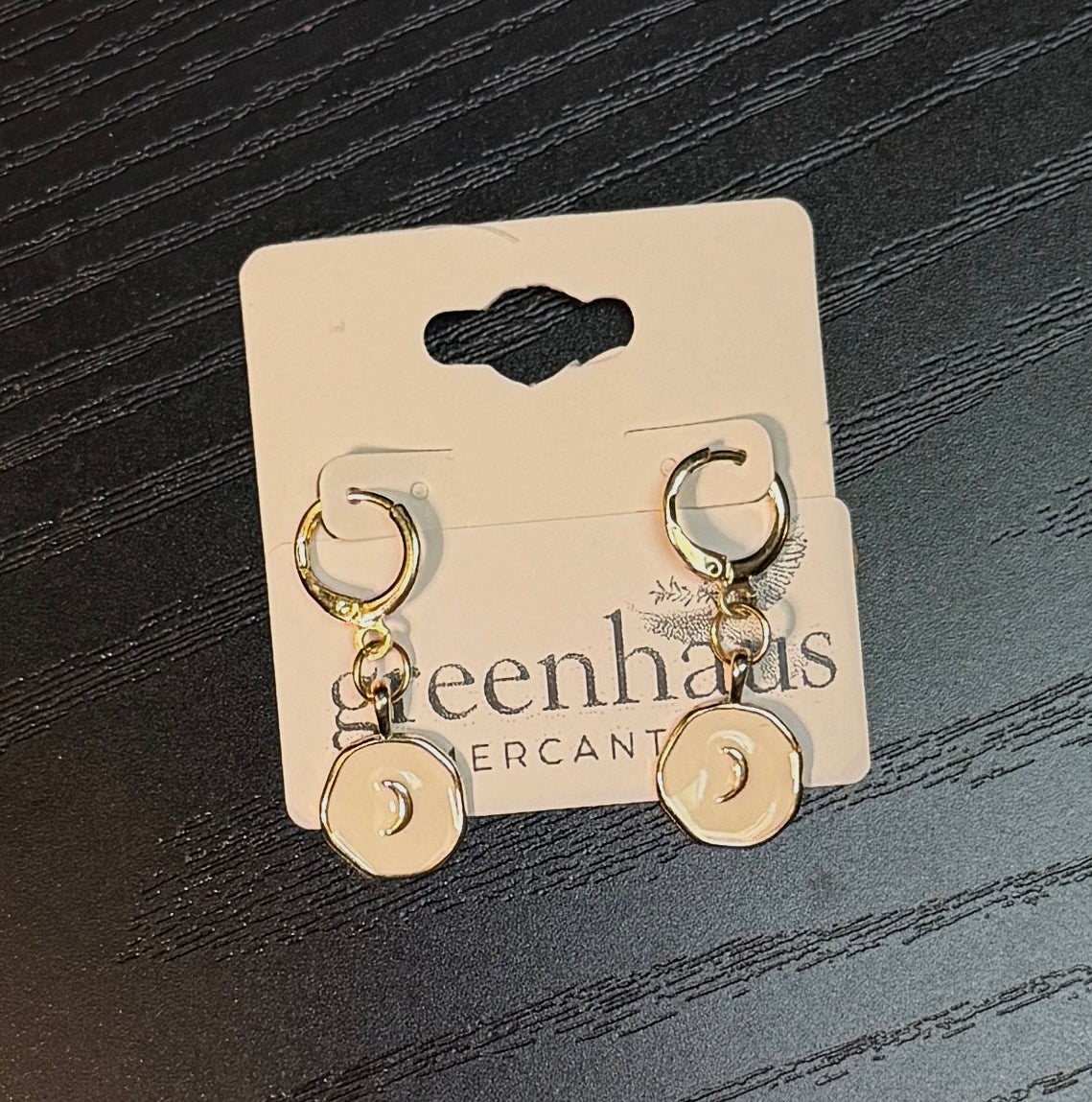 celestial hoop earrings - gold