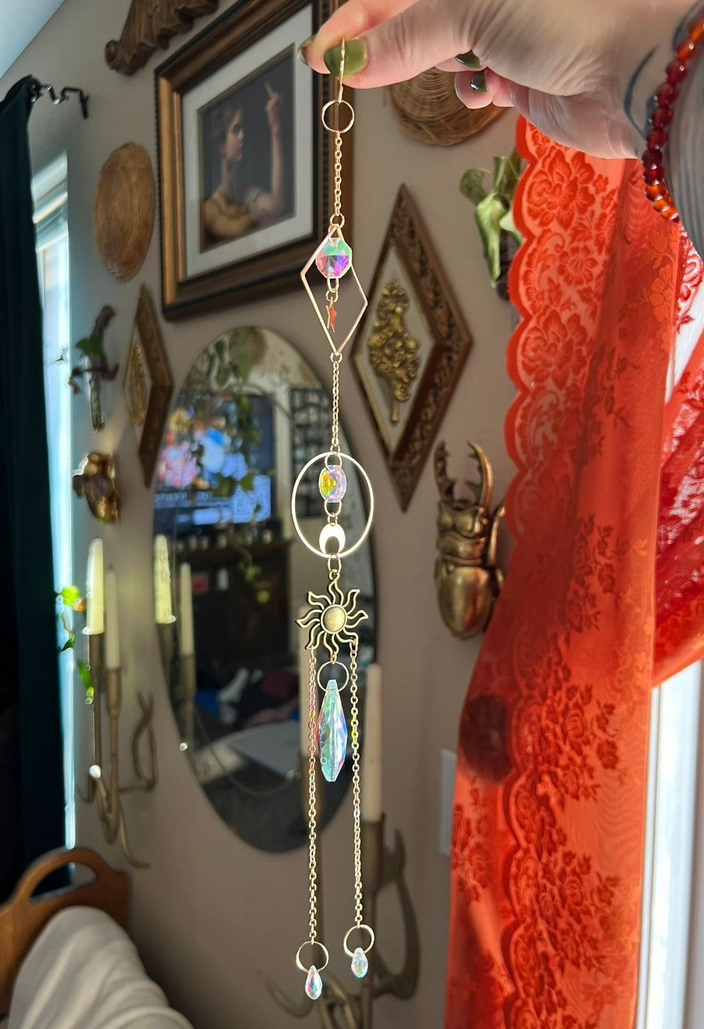 medium sized suncatcher - gold