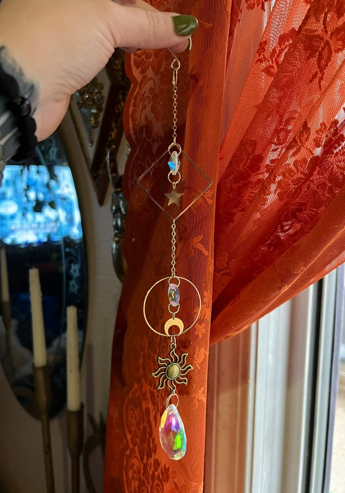 medium sized suncatcher - gold