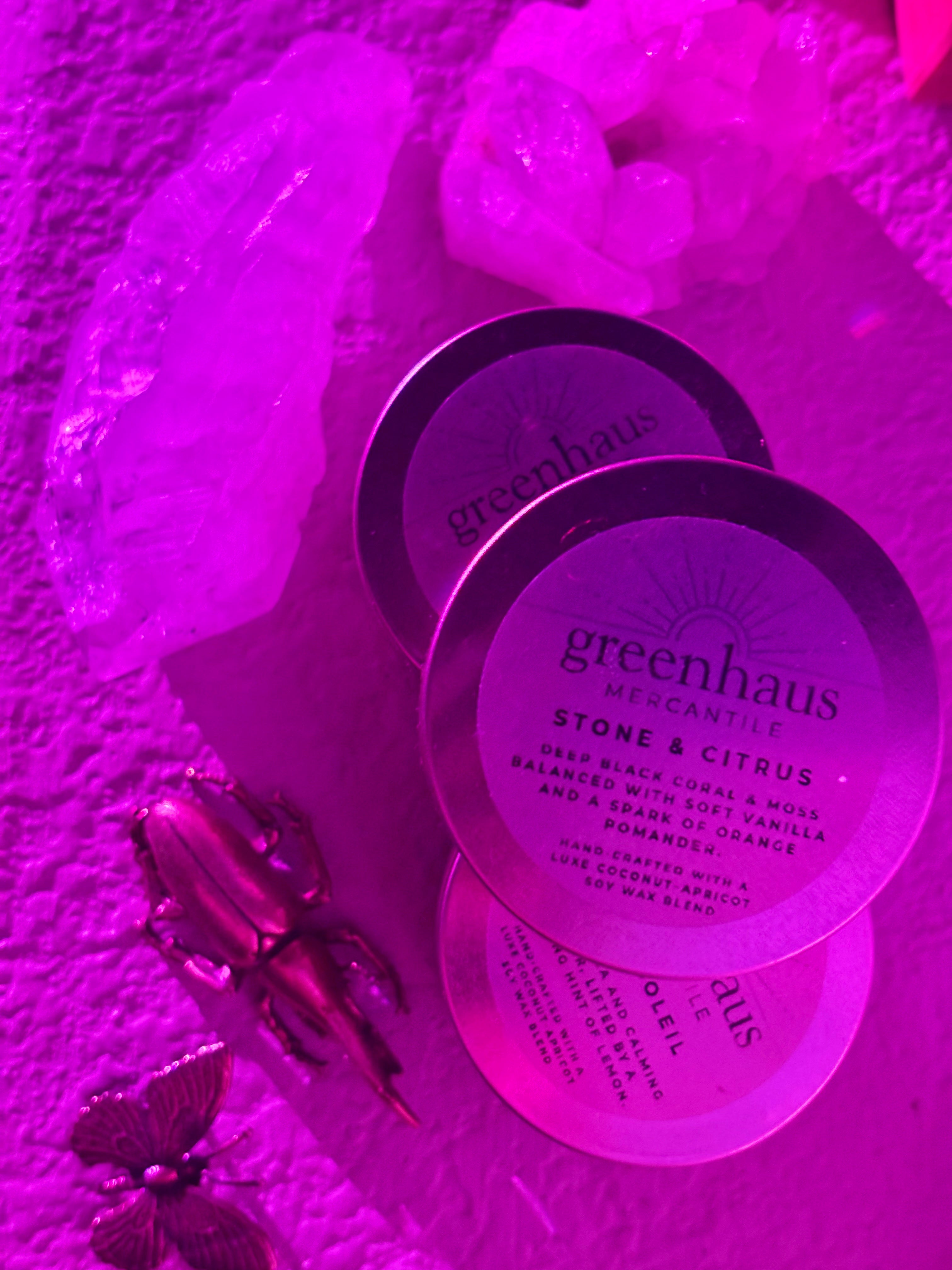 stone & citrus candle